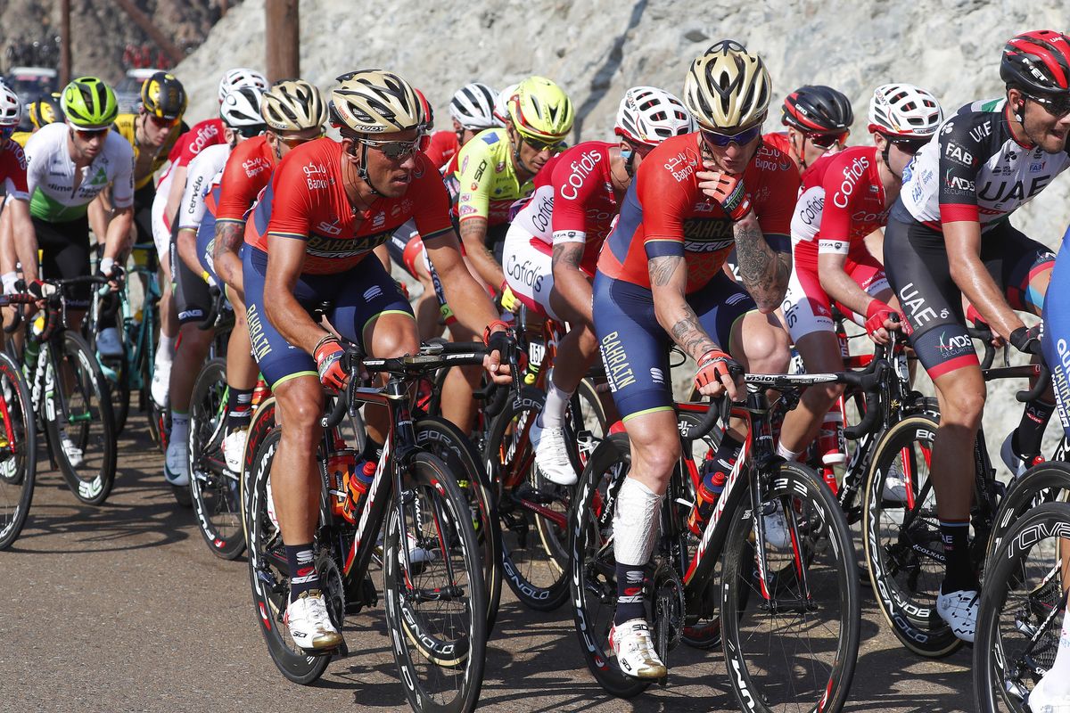 Grega Bole and Kristjan Koren working for Bahrain-Merida