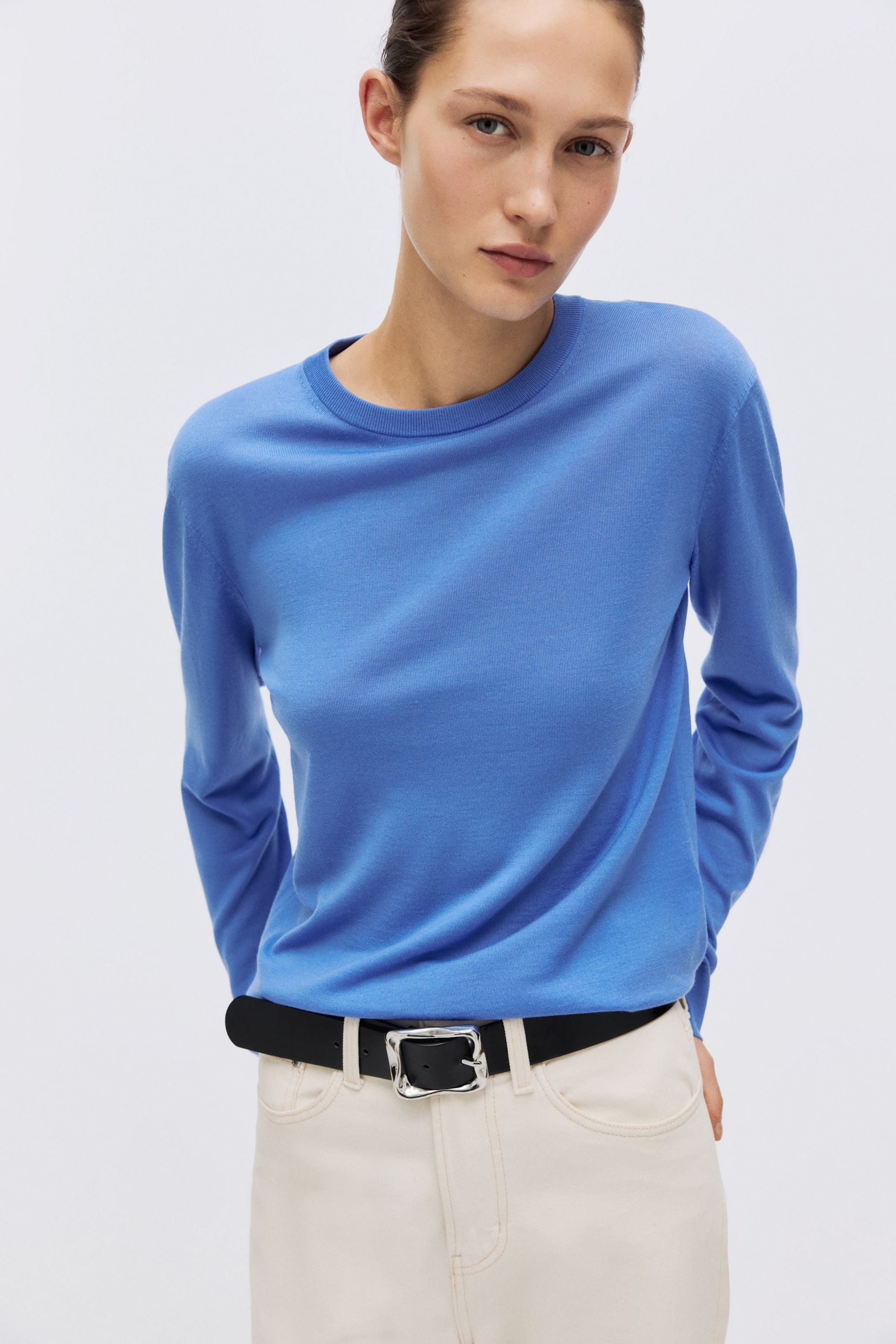 Merino Wool Sweater - Black