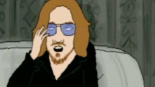 A cartoon drawing of Mitch Hedberg from Dr. Katz