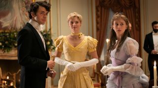 Harry Richardson, Louisa Jacobson, and Taissa Farmiga on The Gilded Age