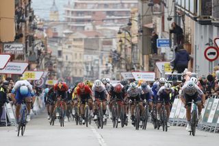 Volta a Catalunya stage 1 sprint in Sant Feliu de Guíxols