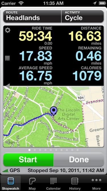 Cycling-related smartphone apps are very common these days with new ones popping up regularly. When done right, they offer more information and a richer interface than typical cycling computers.