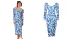 Oasis Petite Printed Floral Puff Sleeve Midi Dress