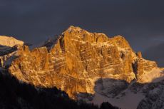 The Dolomite mountains are an impressive, almost brutal, landscape.