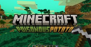 The logo for the gag Poisonous Potato update in Minecraft