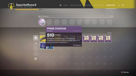 Destiny 2 Prime Engrams