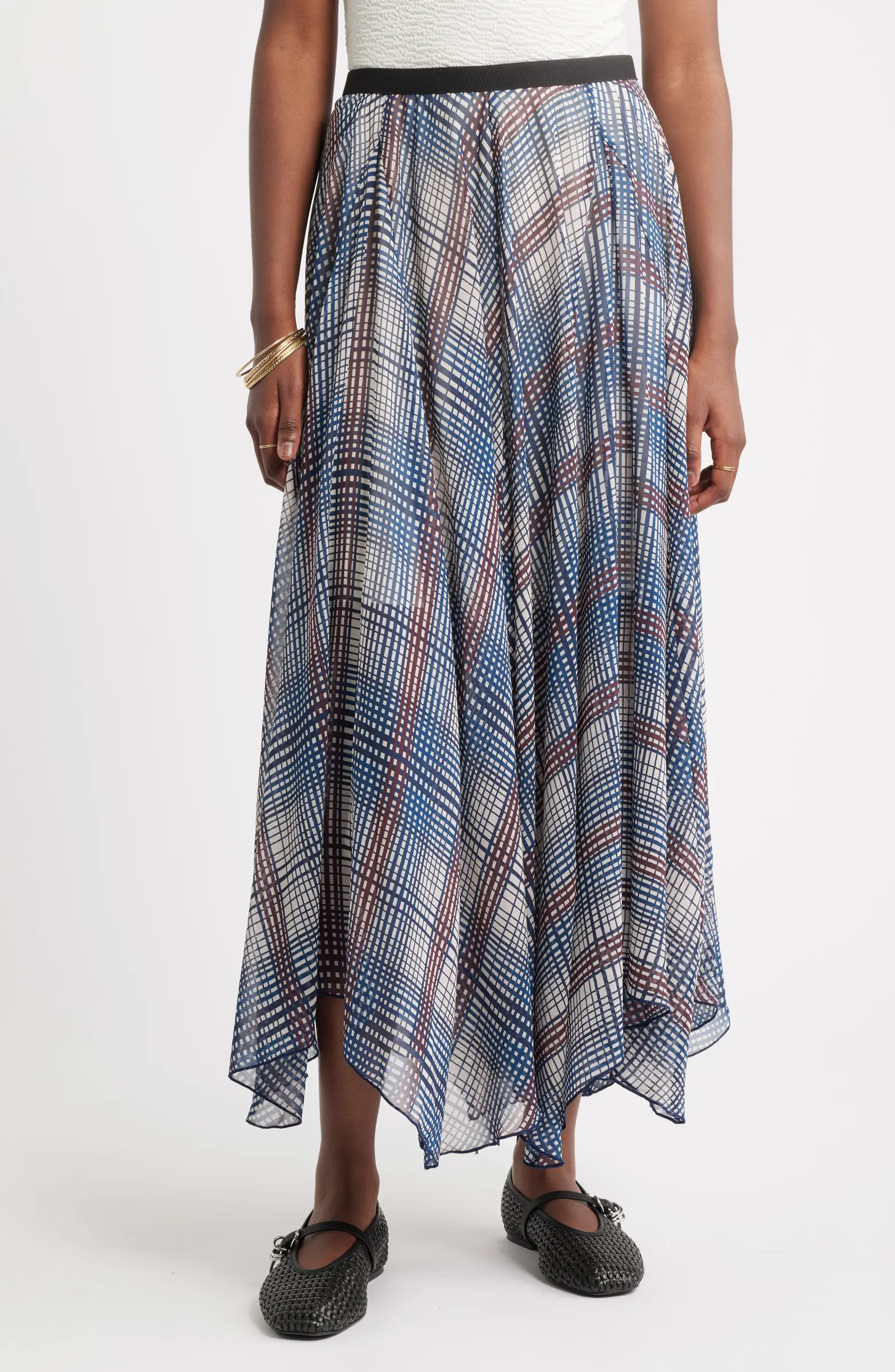 Treasure &amp;amp; Bond, Handkerchief Maxi Skirt