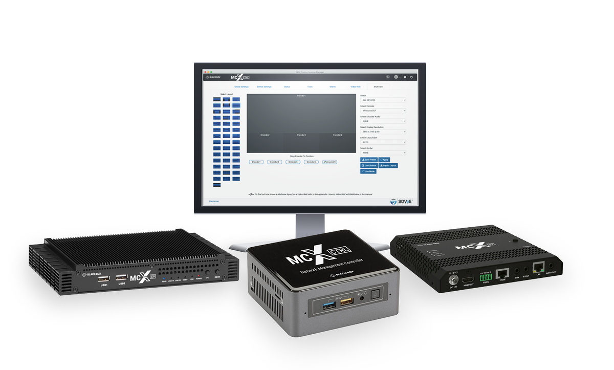 Black Box MCX AV-over-IP Solution