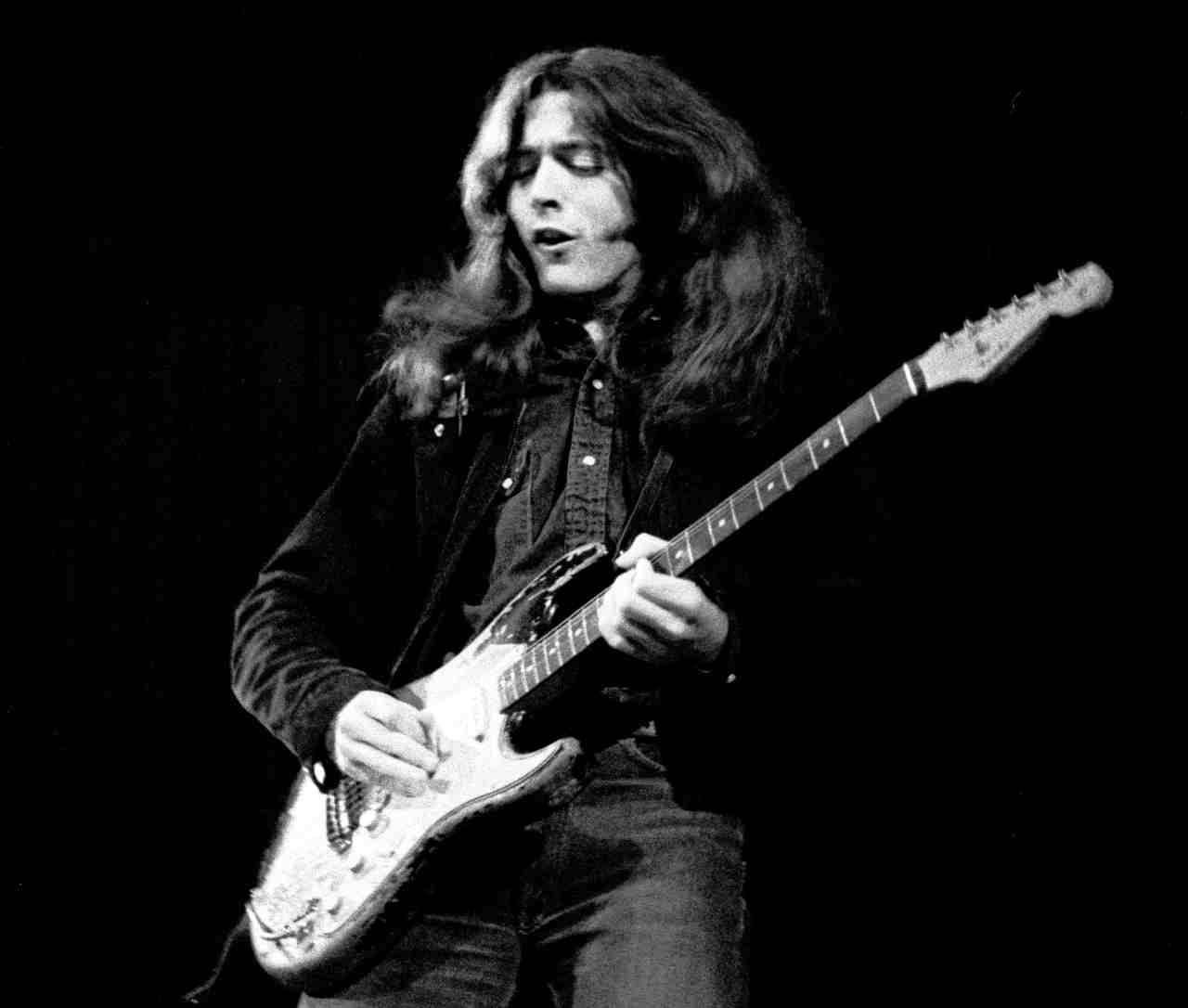 Rory Gallagher performing onstage with Taste in the late 1960s