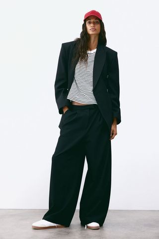 Wide Twill Trousers