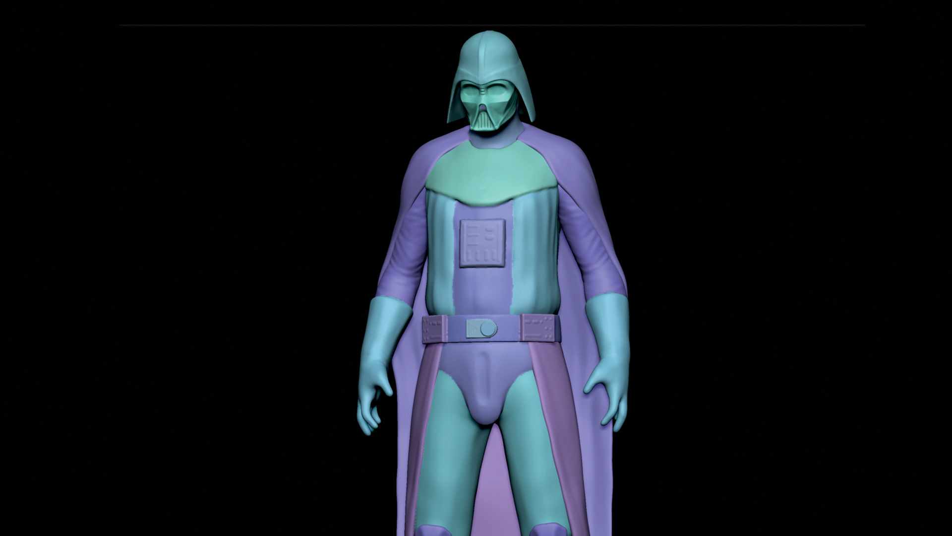 Before adding detail, split the model into different parts
