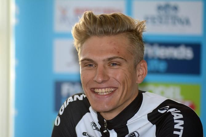 Marcel Kittel (Giant-Shimano) all smiles after his stage 1 victory