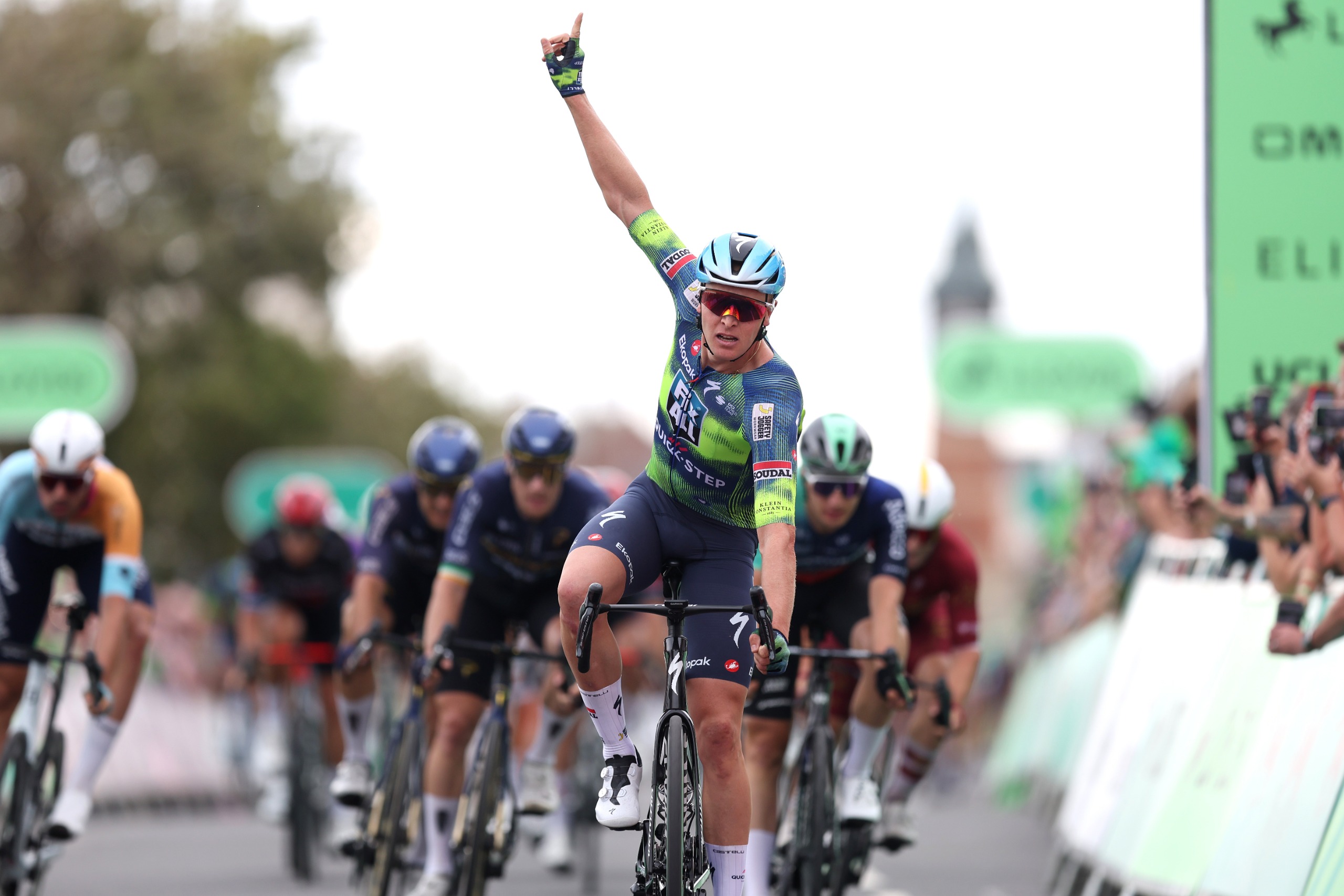 Tim Merlier wins stage two of the Tour of Britain Men's race