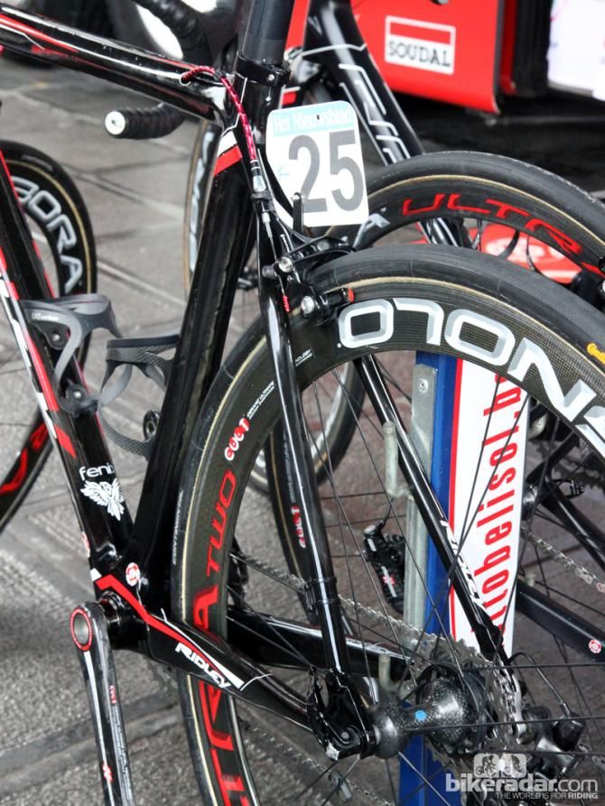 Ridley says its Fenix model offers a smoother ride and more tire clearance than its more traditional race options
