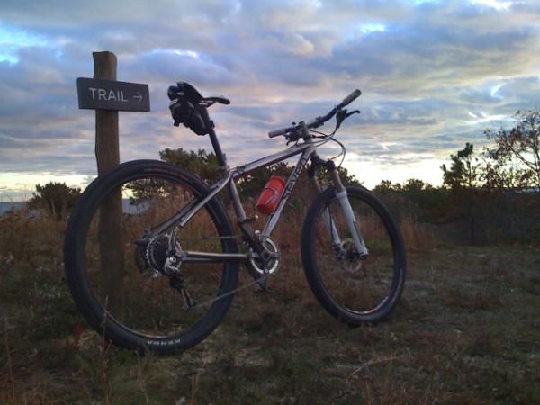 Mary McConneloug on the way to the trails.