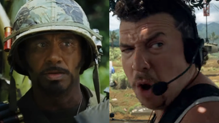Robert Downey Jr. and Danny McBride in Tropic Thunder (side by side)