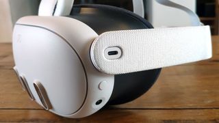 Best VR headsets; Meta Quest 3 side view