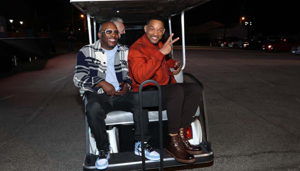 DJ Jazzy Jeff (l.) and Will Smith at &#039;Bel-Air&#039; premiere