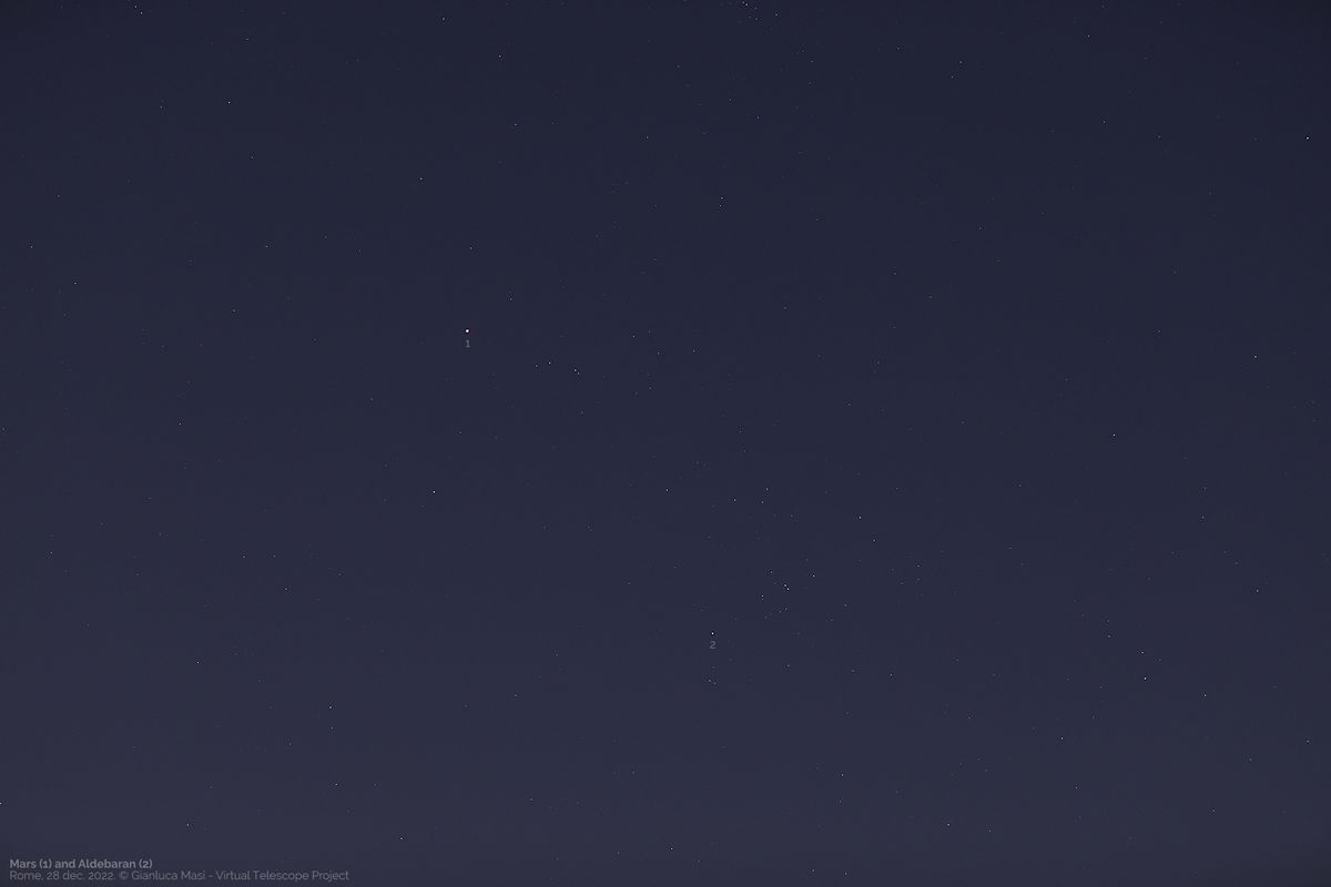 virtual telescope project images of planets and stars in december 2022