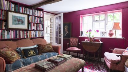 red cottage sitting room 