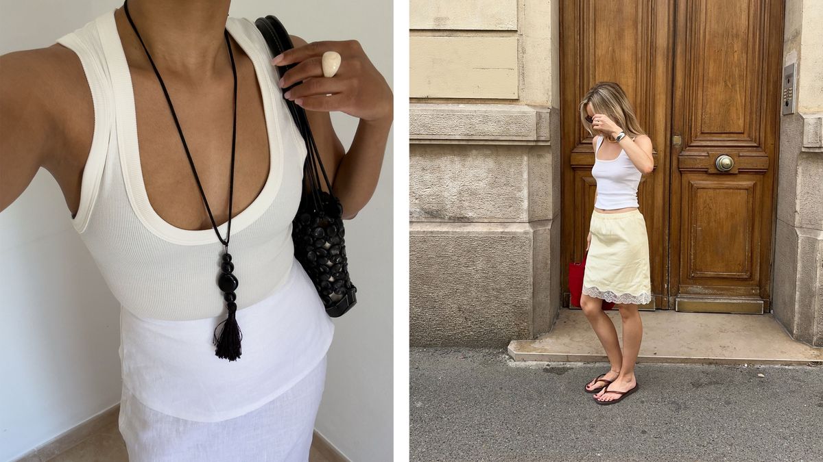 8 Specific Summer Trends Fashion People Are Wearing With Their Basic Tank Tops This Summer