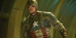 Chris Evans as Steve Rogers in Captain America: The First Avenger