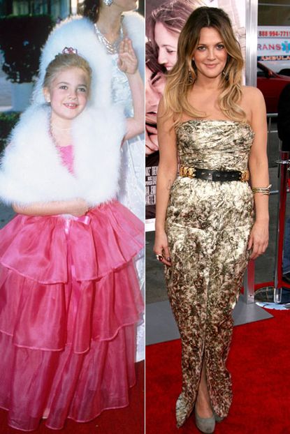 Drew Barrymore - from child to star to grown-up glamour