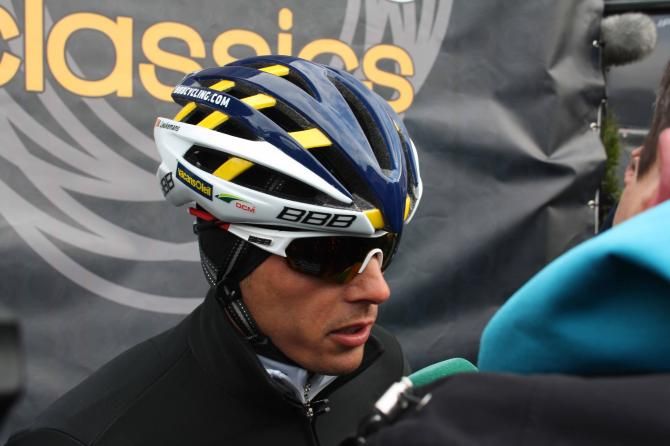 Bjorn Leukemans (Vacansoleil-DCM) before Omloop Het Nieuwsblad.