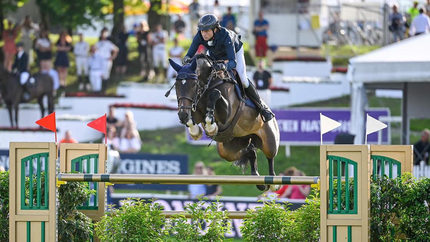 Martin Fuchs and Conner Jei winning the Longines Grand Prix of Switzerland