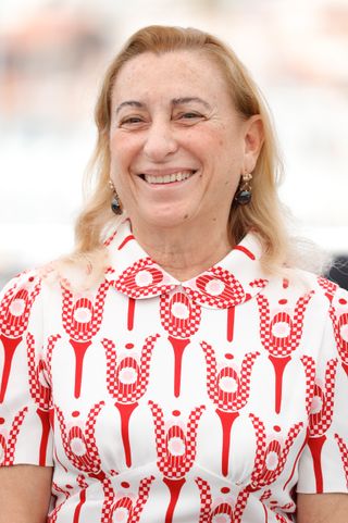 Miuccia Prada attends the "Carne Y Arena" photocall during the 70th annual Cannes Film Festival at Palais des Festivals on May 22, 2017 in Cannes, France