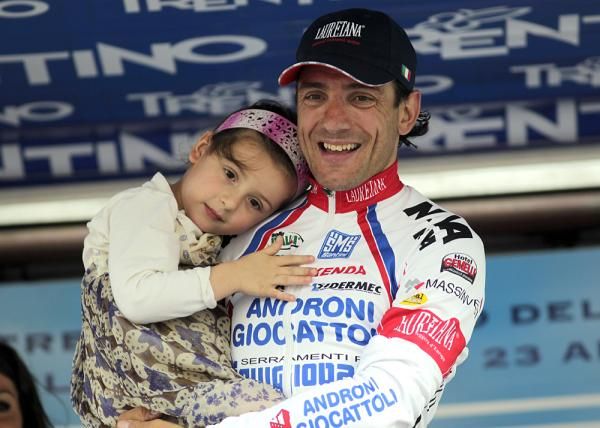 Part of the Bertolini family on the podium