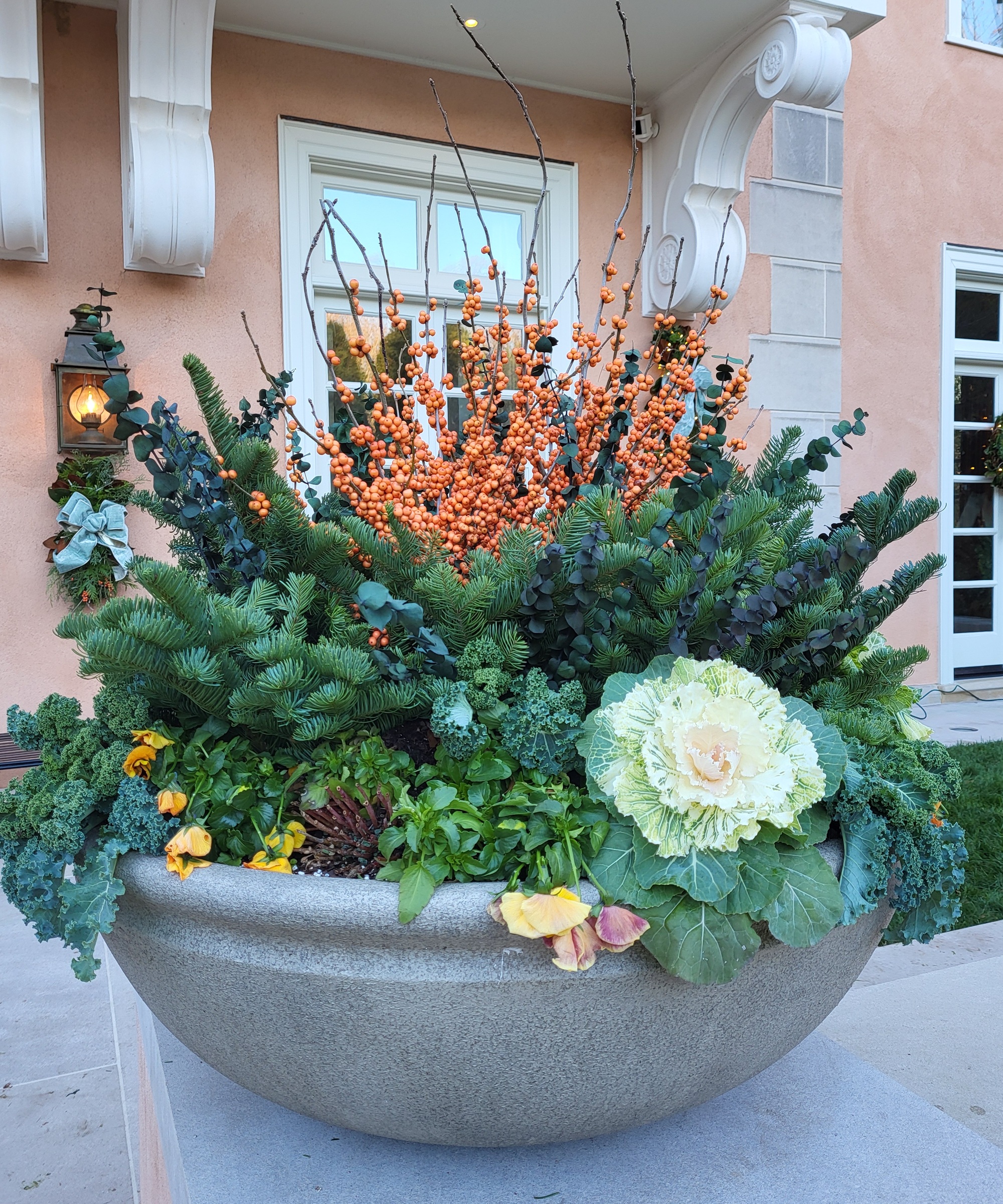 Festive planter, Christmas, decoration, winter