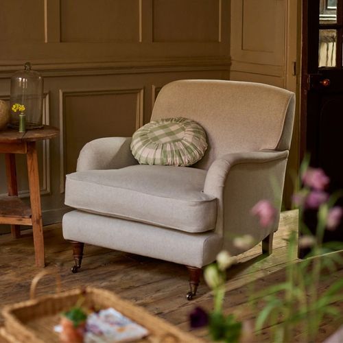 Abington Armchair, Natural Wool