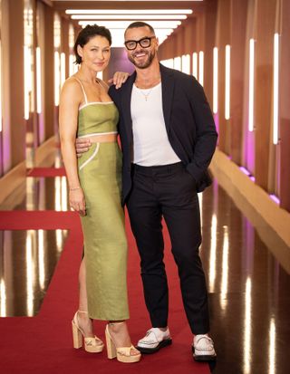 'Love is Blind: UK' hosts Matt and Emma Willis.