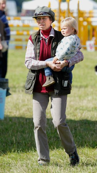 Princess Anne with Mia Tindall