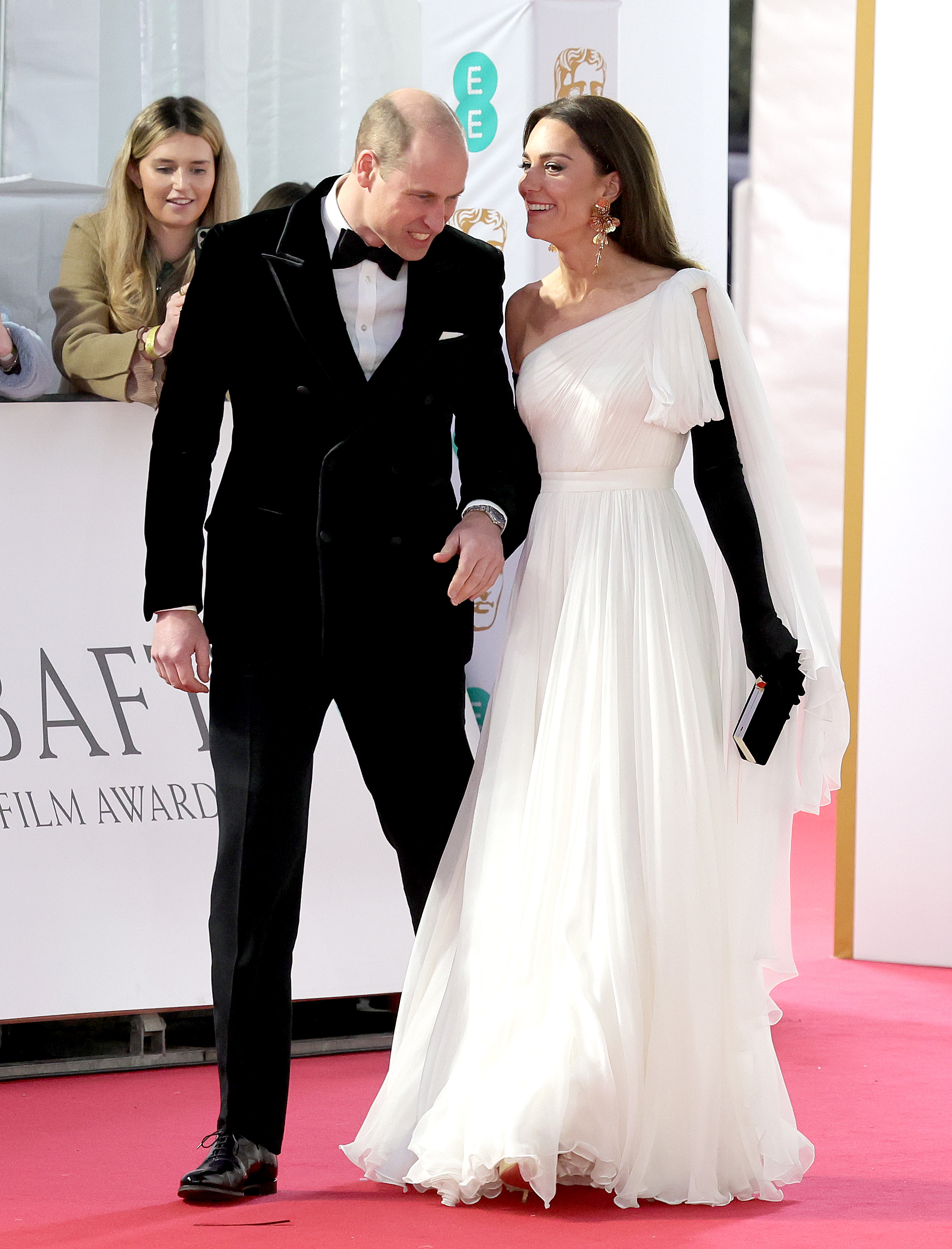 Prince William and Kate Middleton attend the EE BAFTA Film Awards 2023 at The Royal Festival Hall on February 19, 2023 in London, England