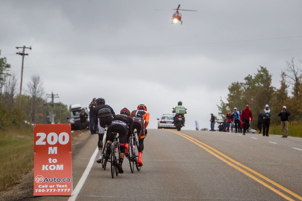 The break fights it out for the KOM points