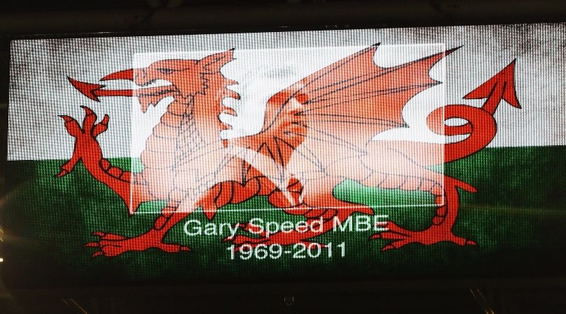 Gary Speed is remembered during a minute&#039;s silence ahead of the rugby between Wales and Australiaat Millennium Stadium on December 3, 2011 in Cardiff.