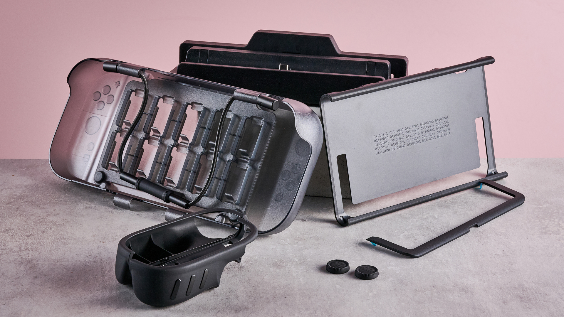 DBrand Killswitch for Nintendo Switch 2 Travel bundle on table