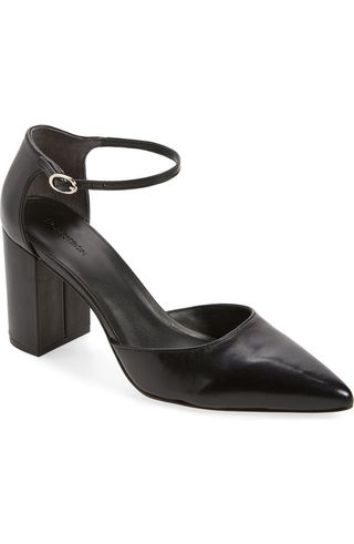 Paola Ankle Strap Pointed Toe Pump