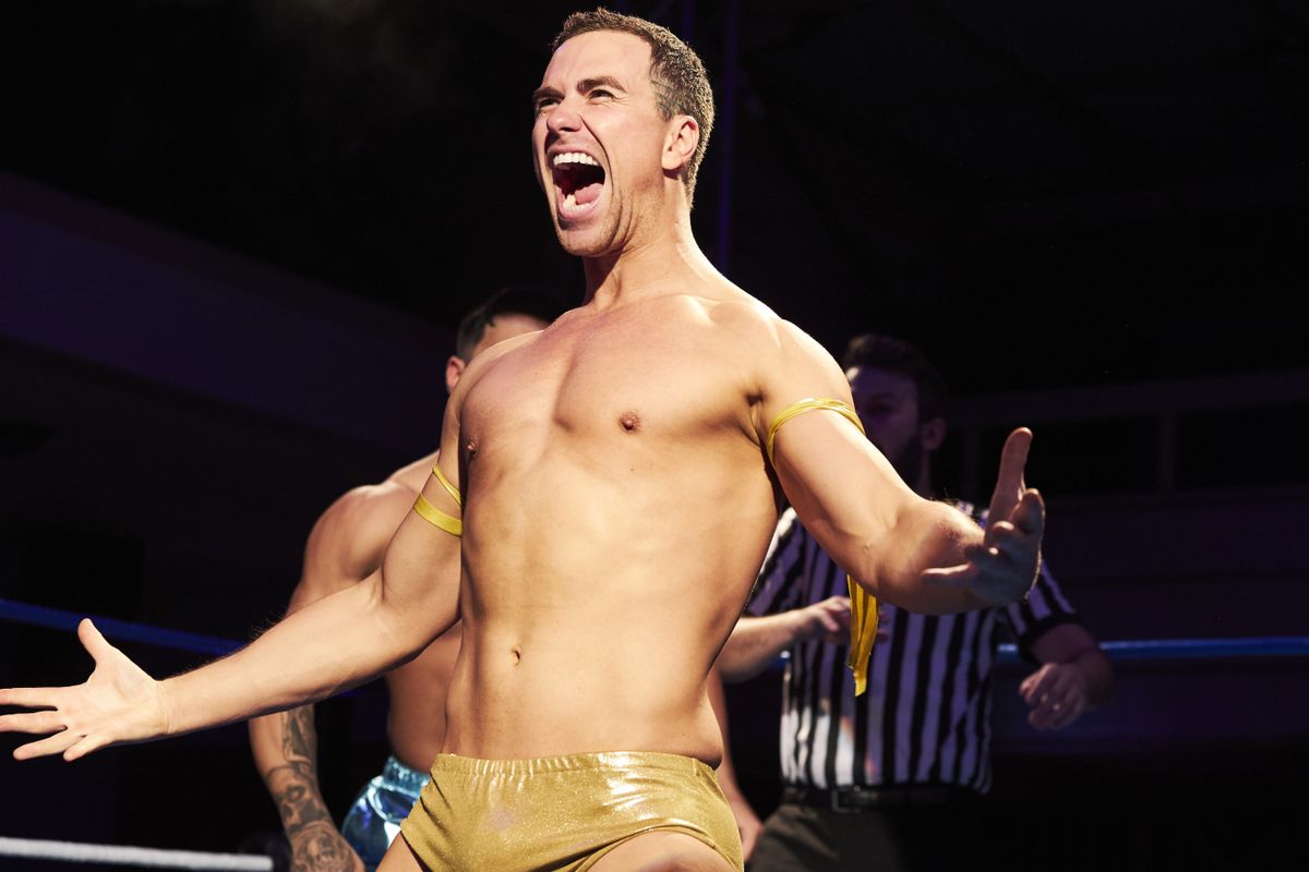 Richard Fleeshman did all his own wrestling stunts as the cocky Deep Heat bad guy Nick Nitro.