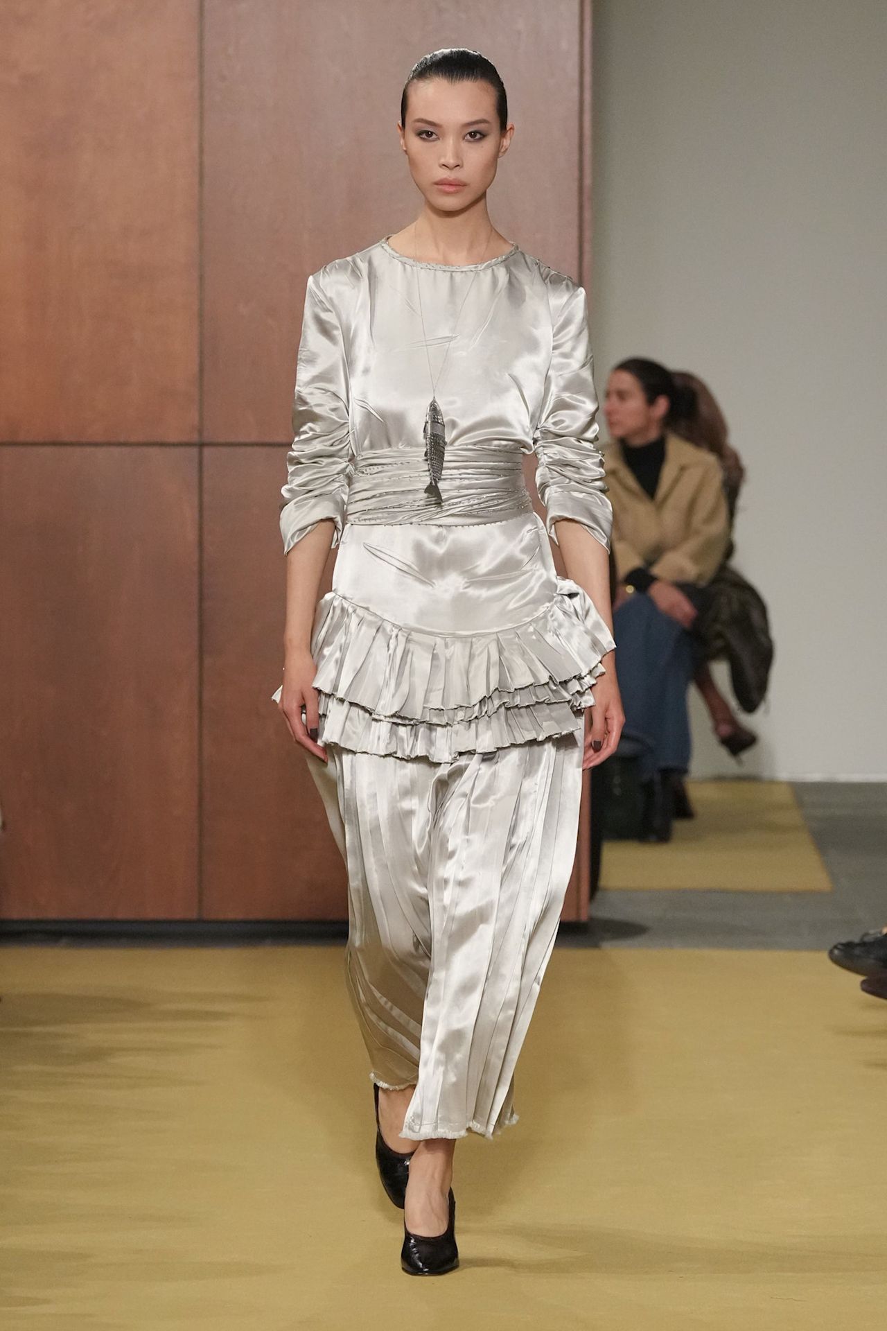 models on the Fall 2026 Tory Burch fashion show runway