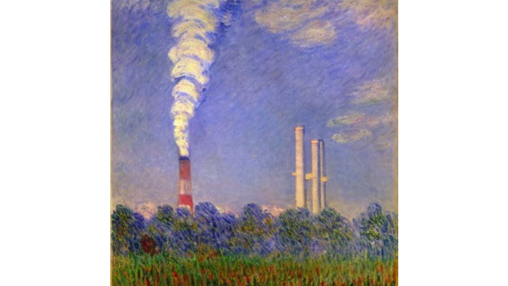 AI-generated art responding to the climate crisis