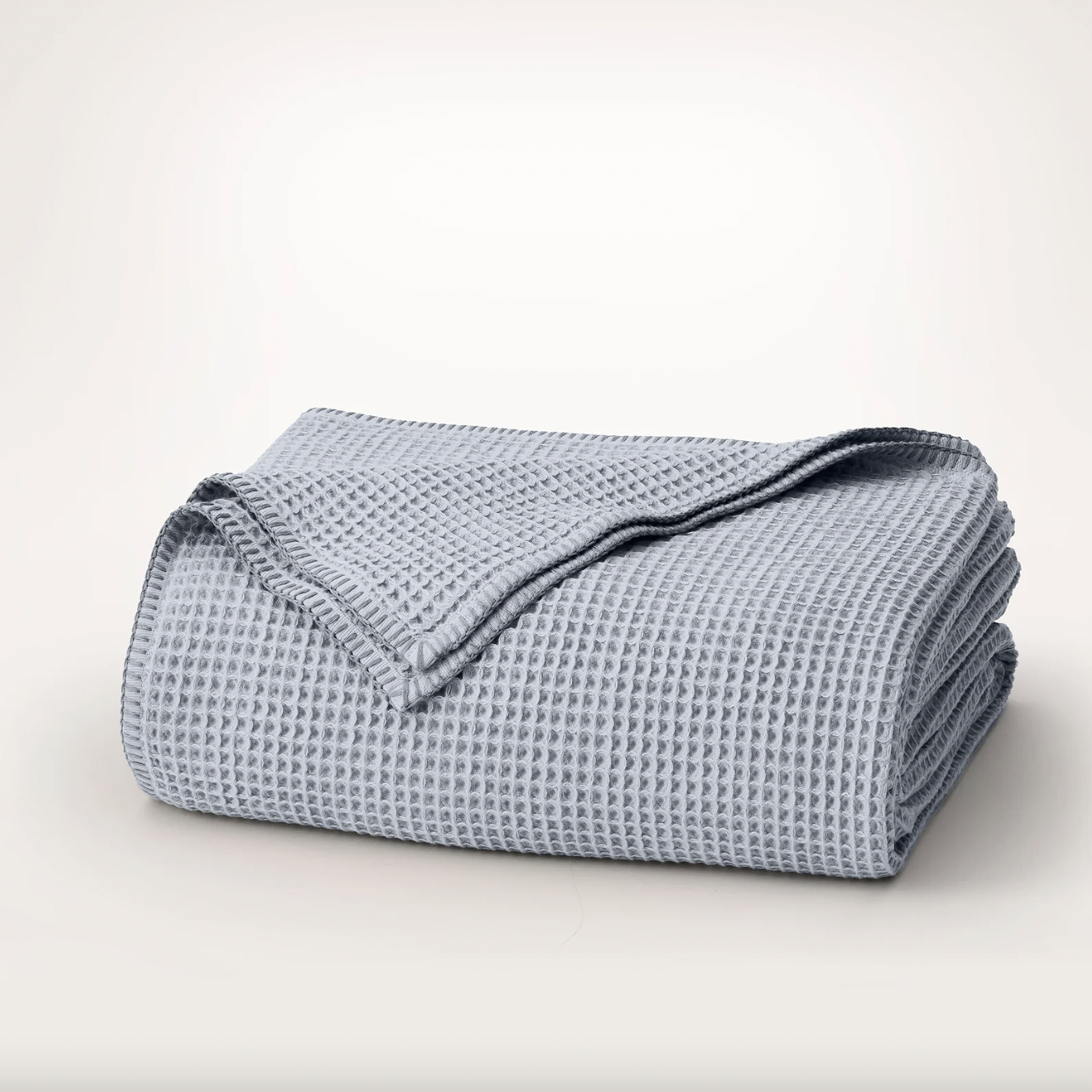 Boll & Branch, Waffle Bed Blanket in Hydragea