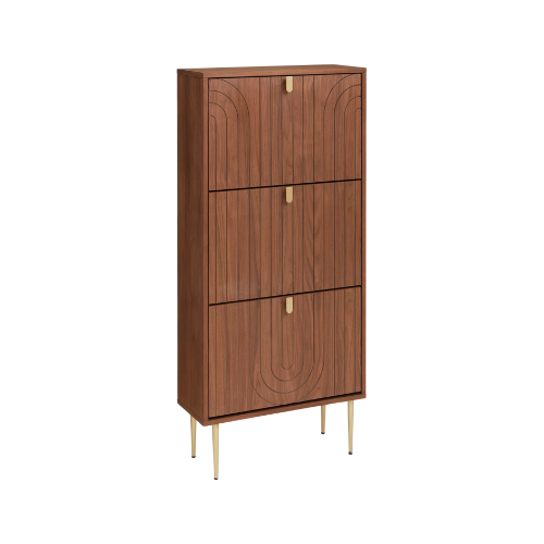 John Lewis Harvard Tall Shoe Storage Unit, Walnut