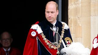 Prince William, Duke of Cambridge attends The Order of The Garter service at St George's Chapel