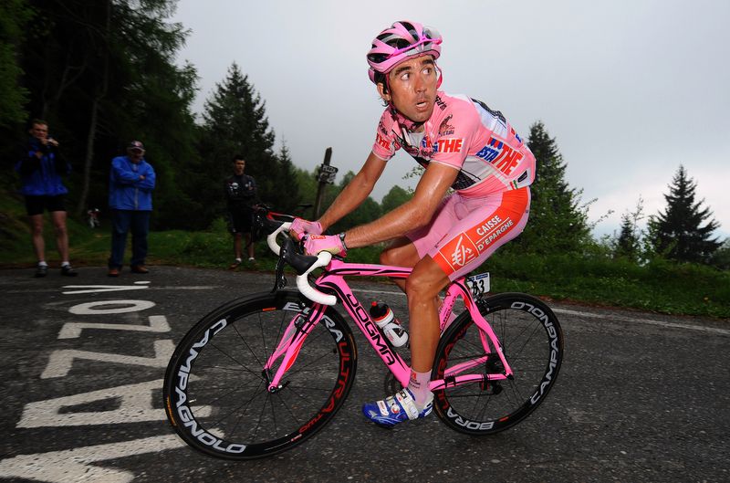 David Arroyo was the maglia rosa when the Giro passed over the Mortirolo in 2010