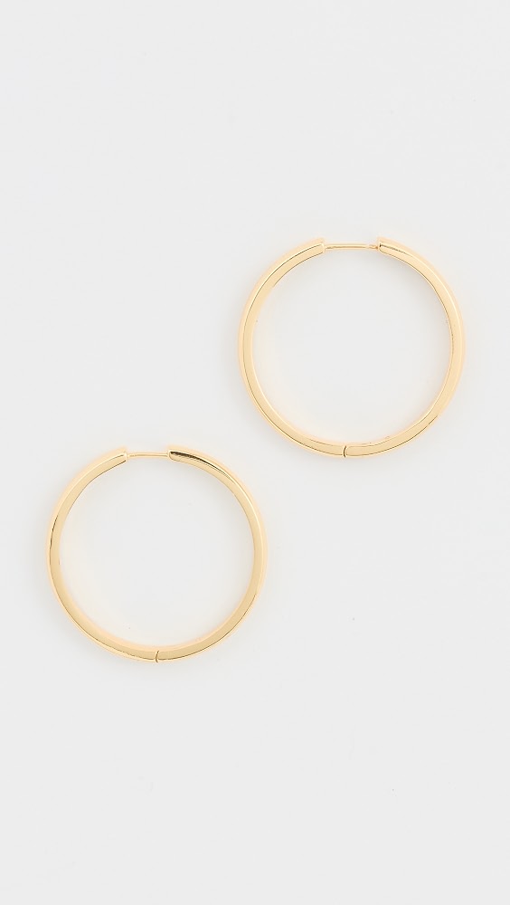 Perfect Large Hoop Earrings - Warm Gold