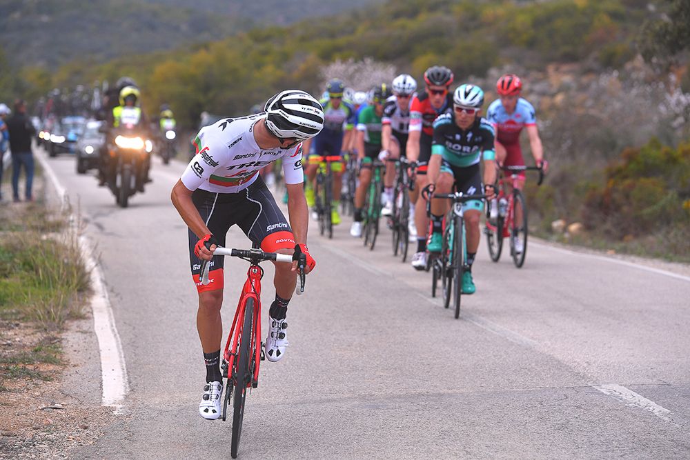 Trek-Segafredo's Ruben Guerreiro attacks late in stage 5 at Volta ao Algarve