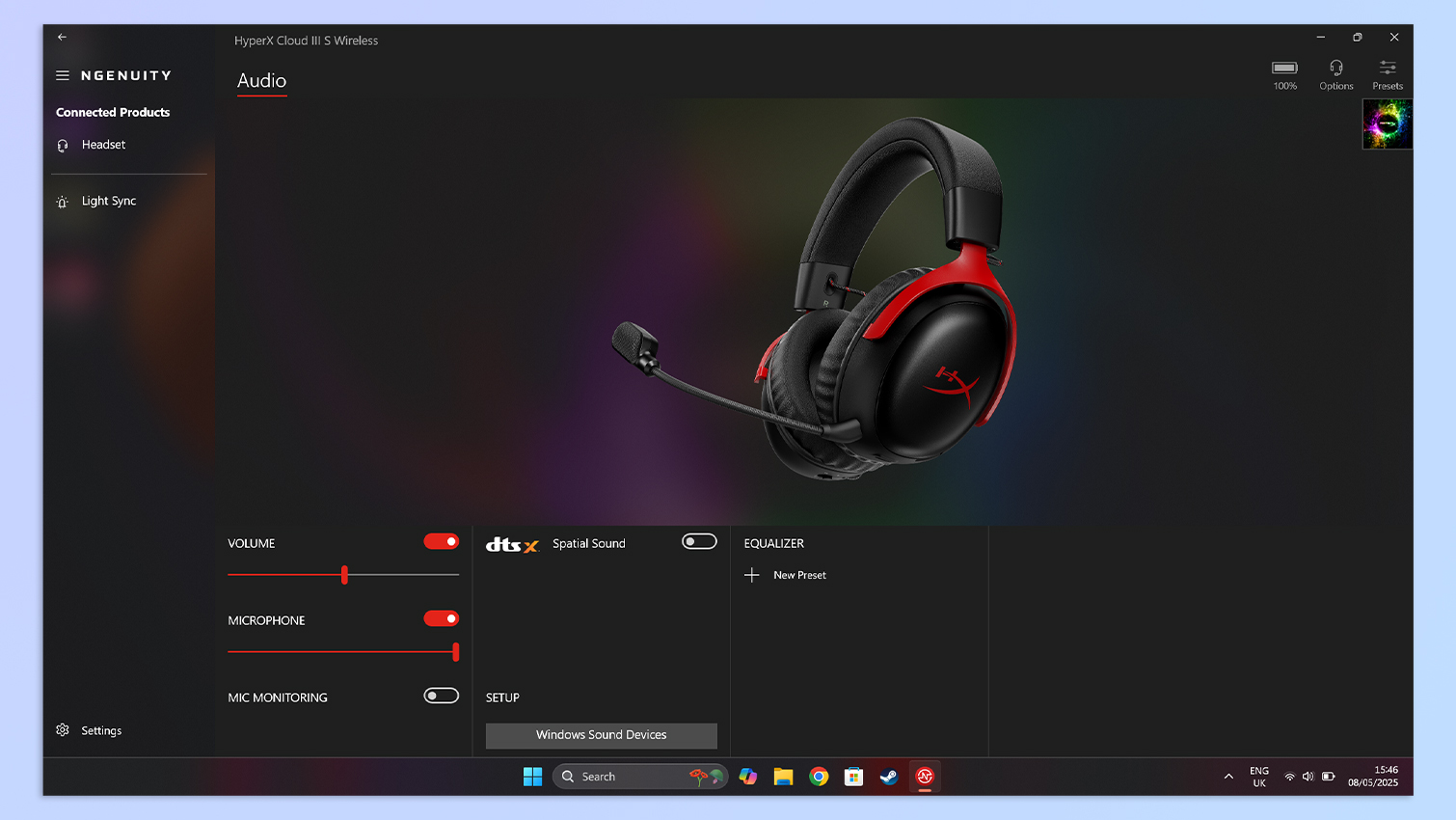 HyperX Ngenuity software